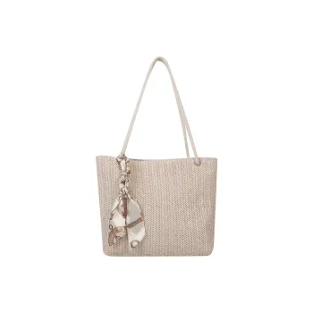 Barang Bear Fabric Shoulder Bag Regular Unisex White/Khaki