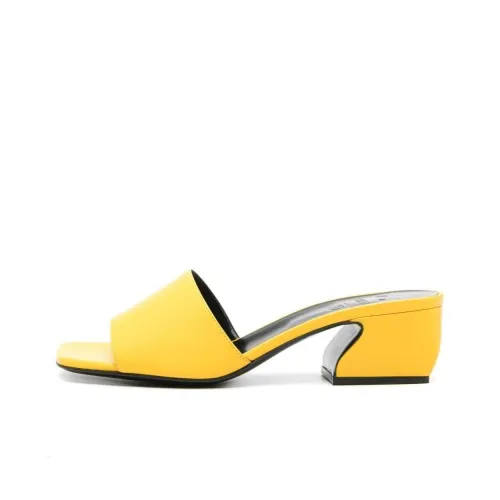 SERGIO ROSSI 52mm Leather Mules