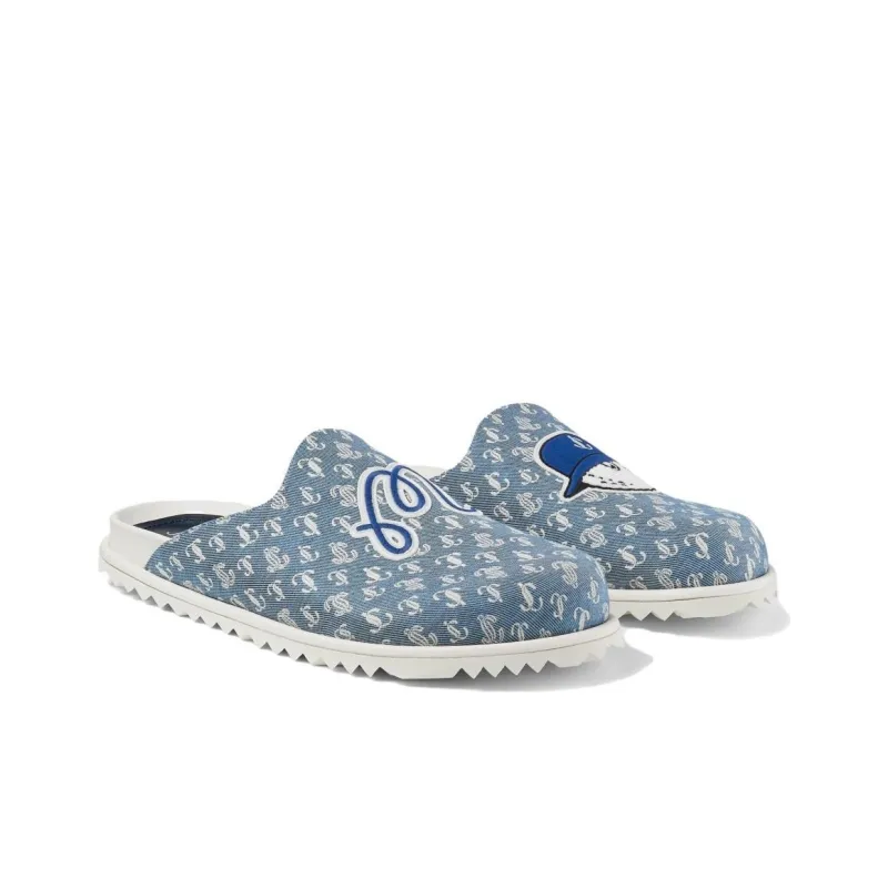 Jimmy Choo Closed Toe Slippers Men's Blue-2