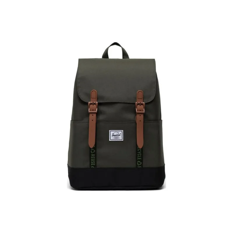 Herschel Recycled Material Backpack Regular Unisex Twilight Forest Green/Classic Black-0