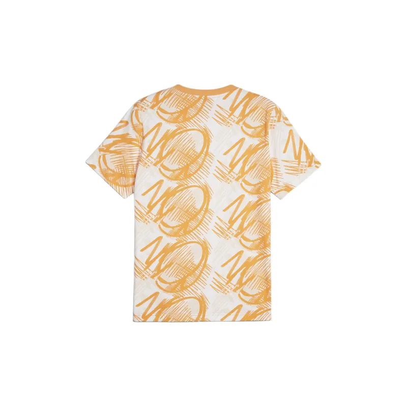PUMA T Shirts Men Orange-1