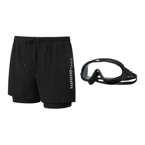 PEAK Swimming Sets Polyester Elastane Seaside Vacation With Hot Spring Men's Black