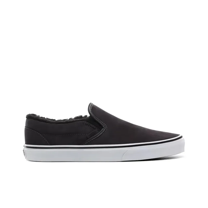 Vans Suede Sherpa Classic Slip on Suede Sherpa Black/White-1