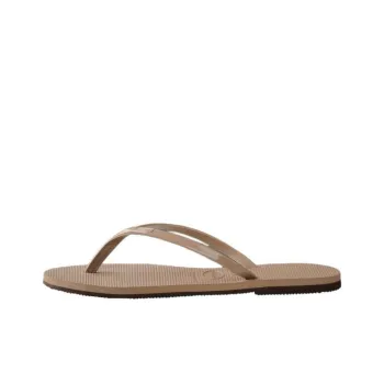 Havaianas You Metallic Rubber Sole Flip Flops Women's Brown