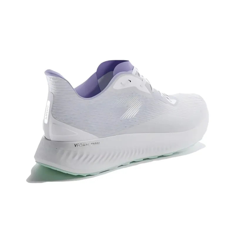 DECATHLON KD500.3 Cushioned Slip-Resistant Breathable Low-Top Running Shoes Women's White Purple-2
