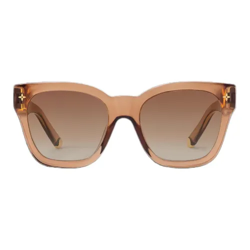 LOUIS VUITTON Square Sunglasses Women's Brown
