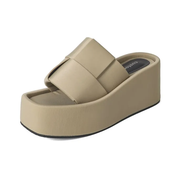 STARRO Slide Slippers Women's Black/Khaki-0