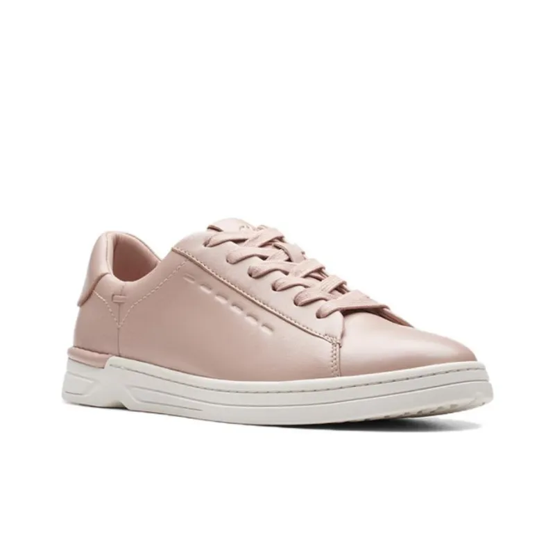 Clarks Low Top Skateboard Shoes Women's Pink-2