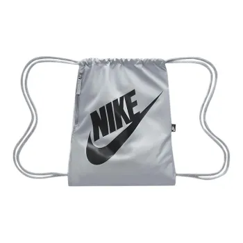 Nike Heritage Polyester Backpack Regular Unisex Silver Gray