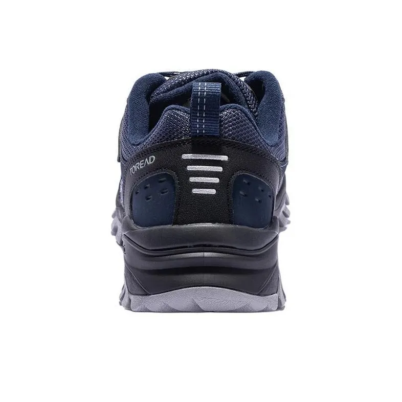 TOREAD Anti Slip Wear Resistant Low Top Hiking Shoes Men's Blue Black-4