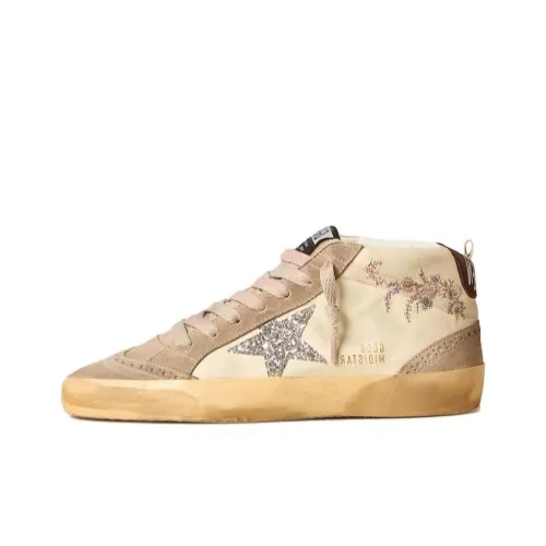 Golden Goose Midstar Panelled Embroidered Sneakers