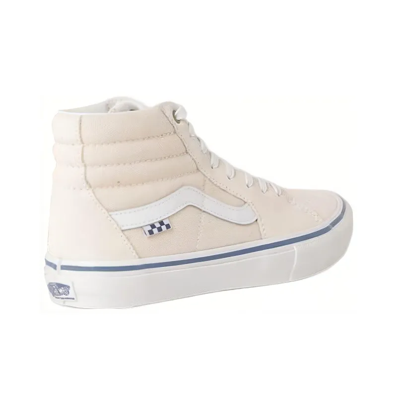 Vans Skate Sk8 Hi Raw Canvas Classic White-2