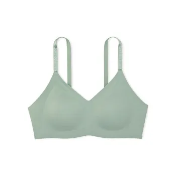 Victoria's Secret PINK THE T-SHIRT T-Shirt Lightly Lined Lounge Bra/Sn Bra Women's Sea Salt Green