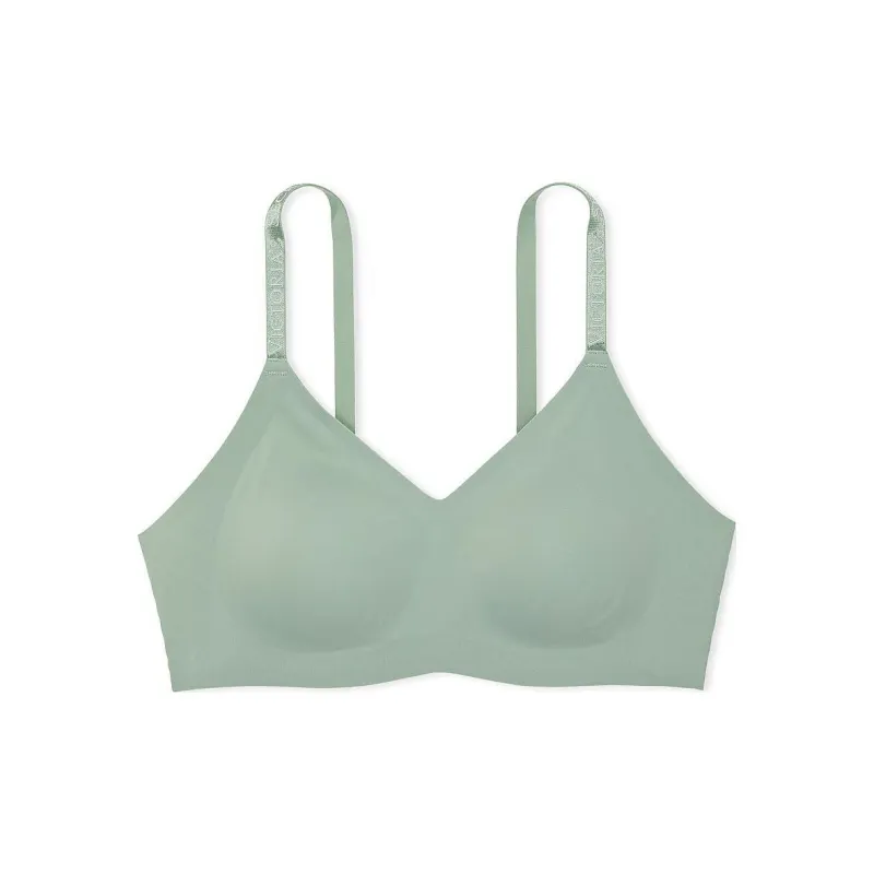 Victoria's Secret PINK THE T-SHIRT T-Shirt Lightly Lined Lounge Bra/Sn Bra Women's Sea Salt Green-0