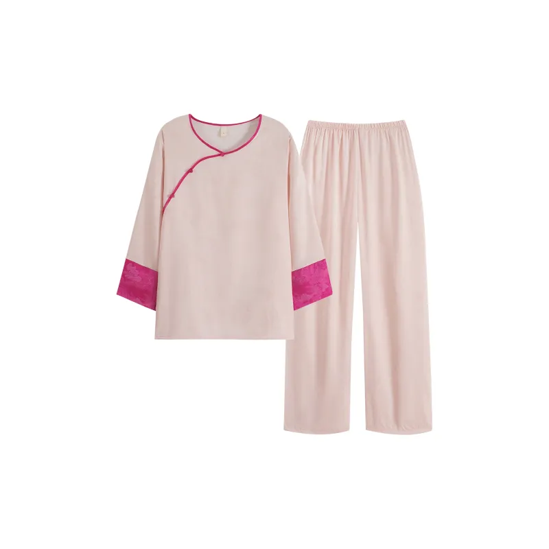 Happy Dreams Pajama Set Women's Flesh Pink-0