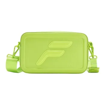 FILA FUSION Polyurethane Camera Bag Shoulder Bag Crossbody Bag Extra Small Unisex Neon Yellow Green