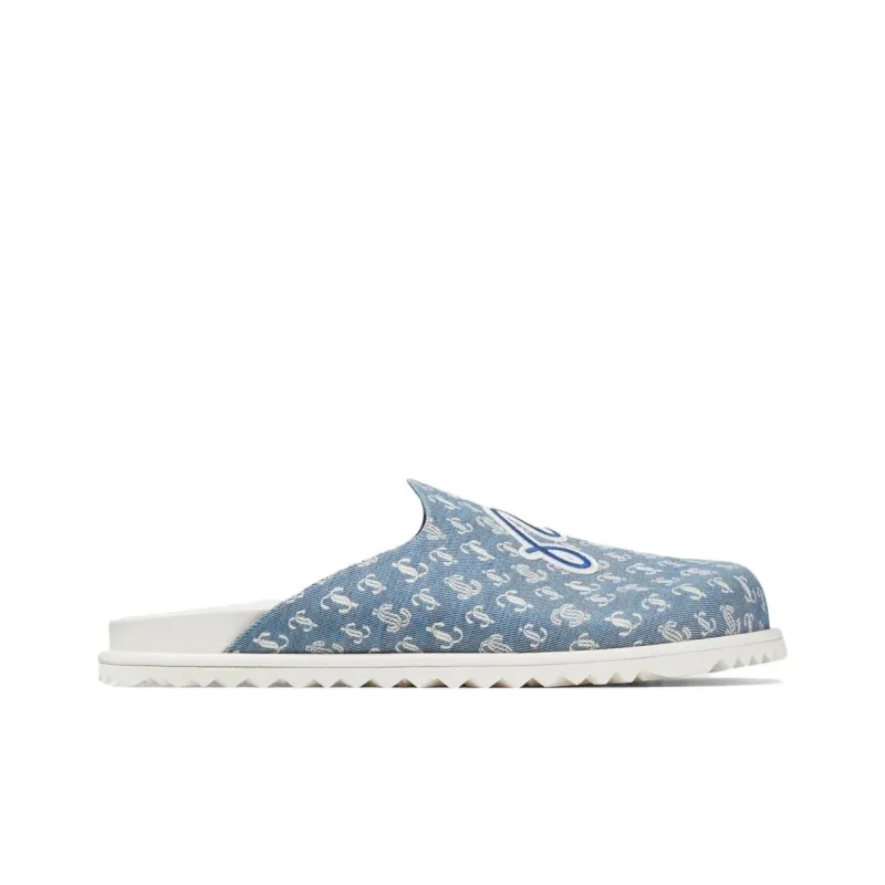 Jimmy Choo Closed Toe Slippers Men's Blue-1