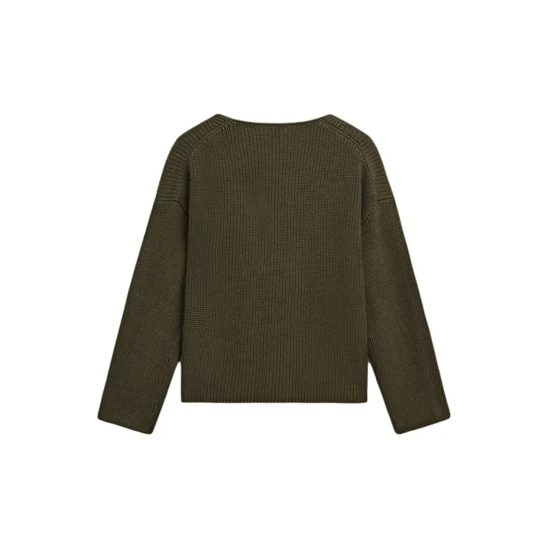Massimo Dutti Knitwear Women's Khaki Green-1