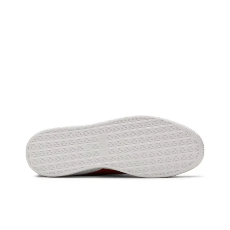 PUMA Clyde Leather Foil White Cherry-3