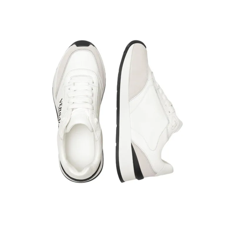 VERSACE Logo-embroidered Panelled Sneakers-3
