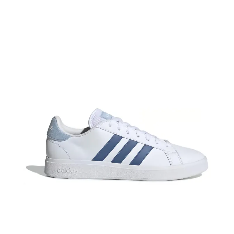 Adidas Neo GRAND COURT Cushioning, Wear Resistant Low Top Skateboard Shoes Men's White Blue-1