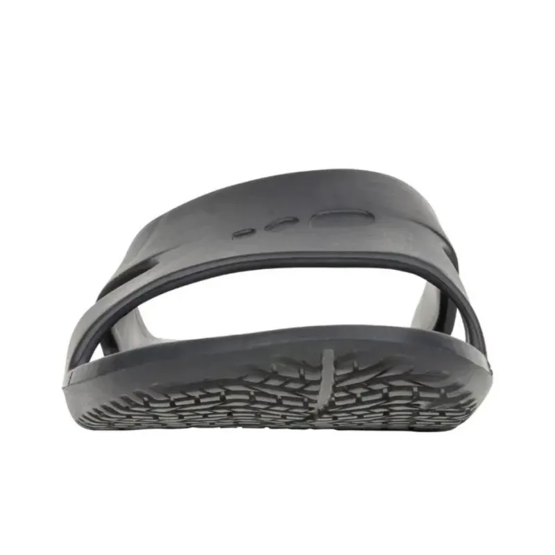 DECATHLON Rubber Sole Slide Slippers Men's Black-3