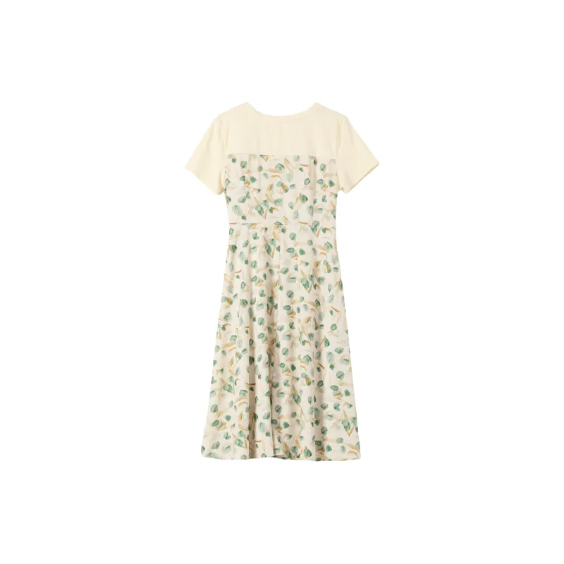 IQC Short-Sleeved Dresses Women's Green Tulip-1