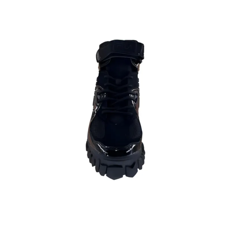 FILA Anti Slip Wear Resistant High Top Casual Shoes Women's Black-2