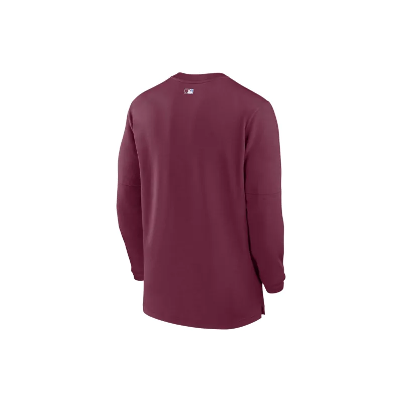 Nike Philadelphia Phillies Authentic Collection Game Time Men's Nike Dri-FIT Mlb 1/2-Zip Long-Sleeve Top-1