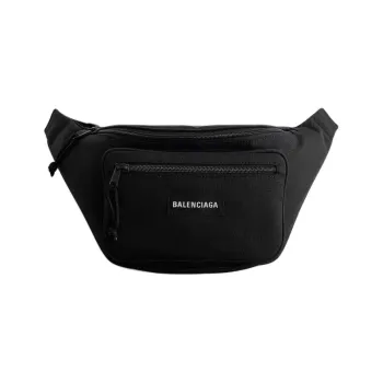 Balenciaga Explorer Nylon Fanny Pack Unisex Black
