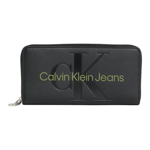 CK/Calvin Klein Polyurethane con Women's Black/Deep Du Zhang Wood Color