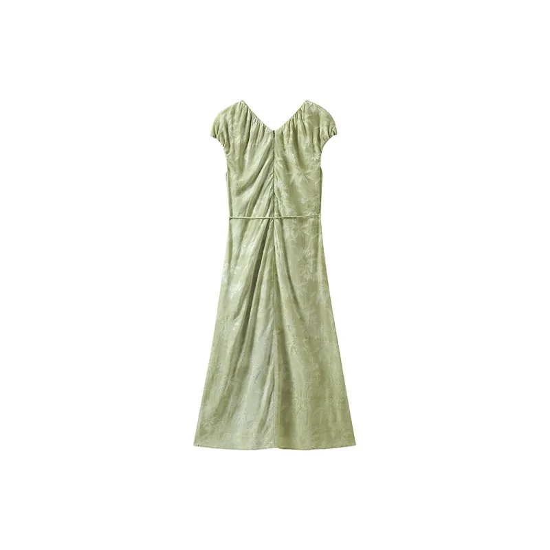 Inman Short Sleeved Dress Women's Fruit Green-1