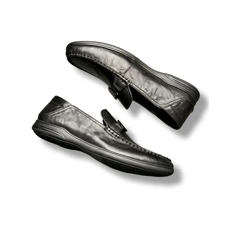 Brounvanm Men's Casual Shoes Men Low Top Black-3