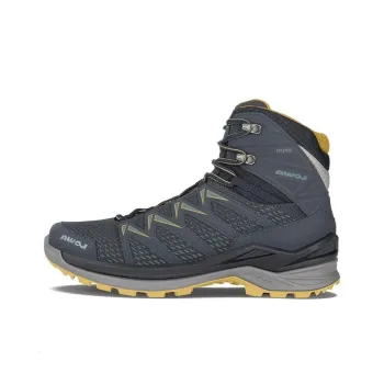 Lowa INNOX PRO GTX Cushioning Anti-Slip And Wear-Resistant Mid-Top Hiking Shoes Men's Blue Yellow