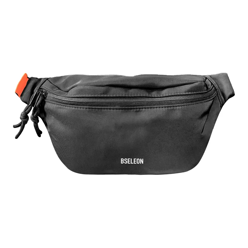 BSELEON Nylon Sling Bag Regular Unisex Black/White/Khaki-0