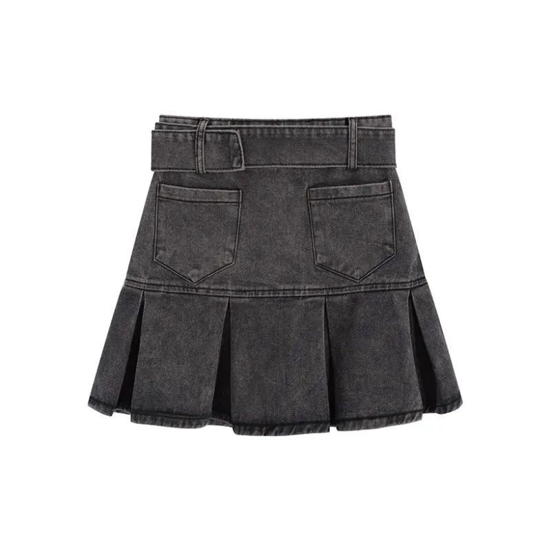DGMZ Denim Short Skirts Women's Black Gray-1