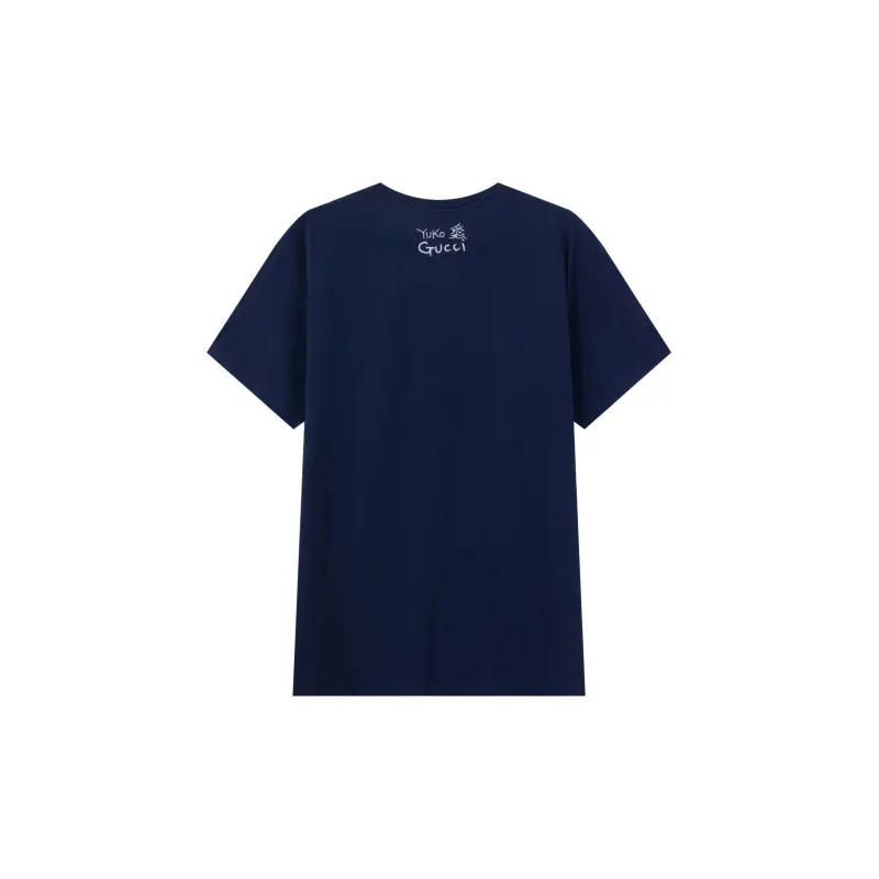 GUCCI T-Shirts Unisex Dark Blue-1
