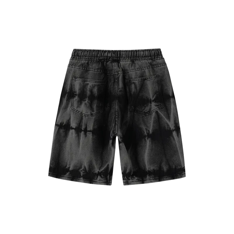 JCUI Denim Shorts Unisex Black-1