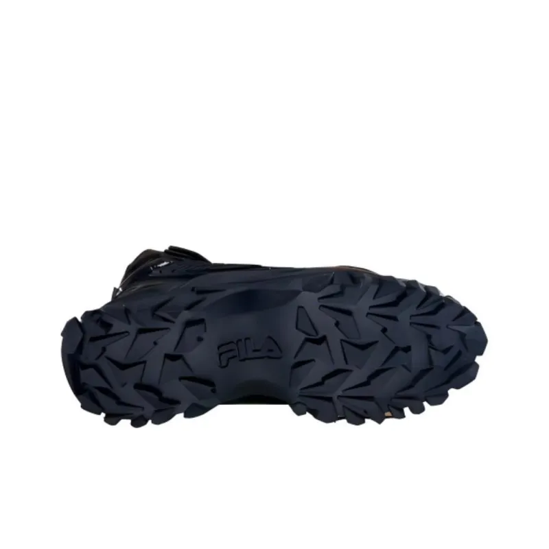 FILA Anti Slip Wear Resistant High Top Casual Shoes Women's Black-4
