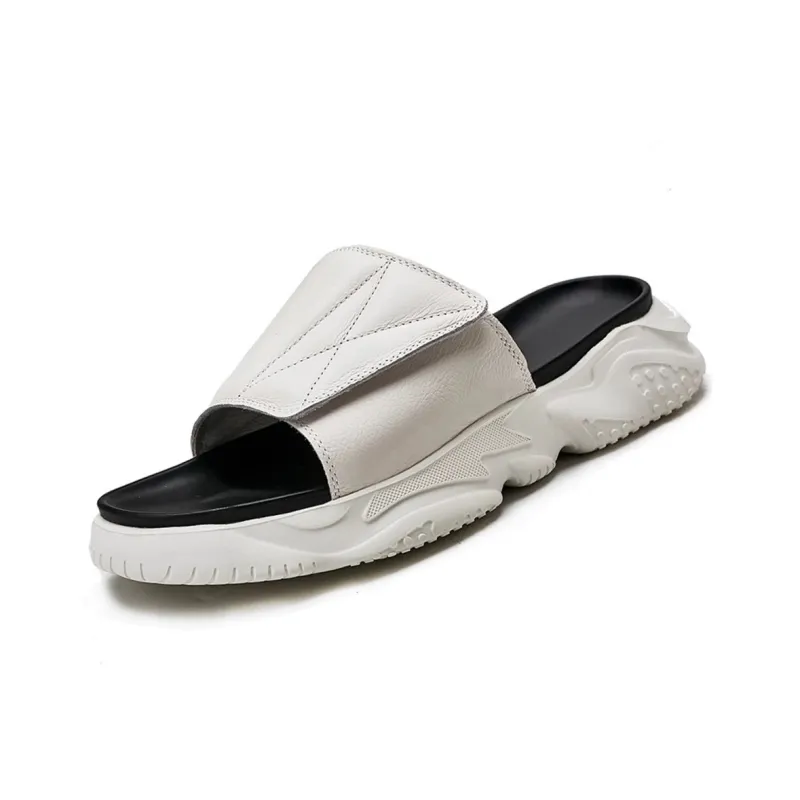 Voguhomme Rubber Sole Slip Resistant Abrasion Resistant Slide Slippers Men's-4