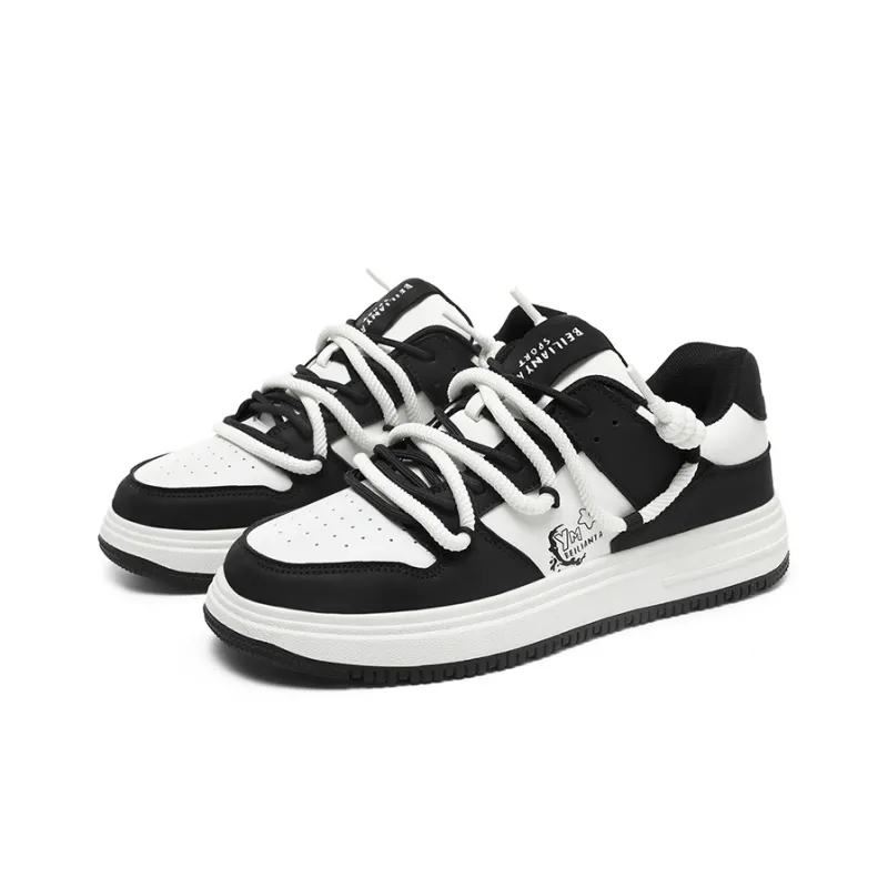 BEILIANYA Skateboard Shoes Unisex Low Top White/White Black/Moonlight Blue/Navy Blue/Mismatched/White Black All Over Print-21