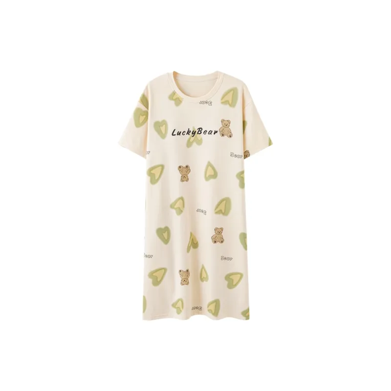 Top Melon Nightgown Women's Apricot-0