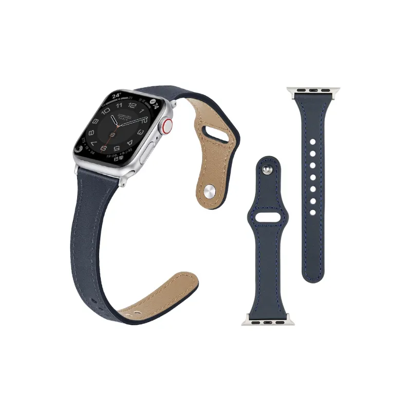 LeYu Compatible With Apple Watch Bands Button Small Round Pendant Unisex-42