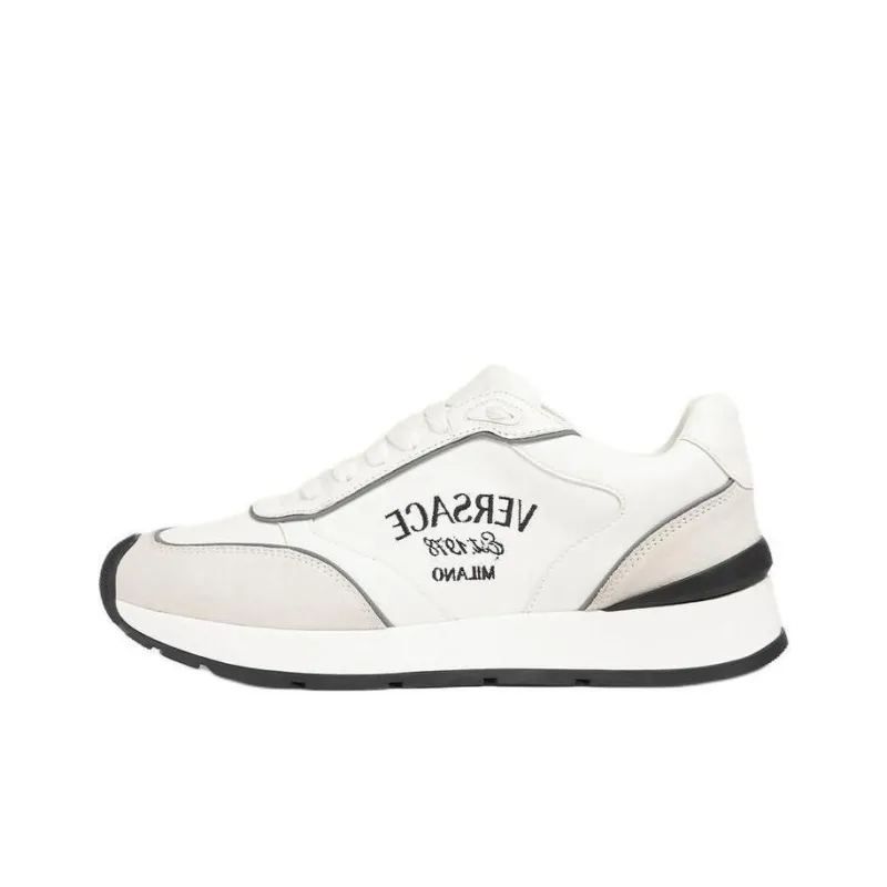 VERSACE Logo-embroidered Panelled Sneakers-0