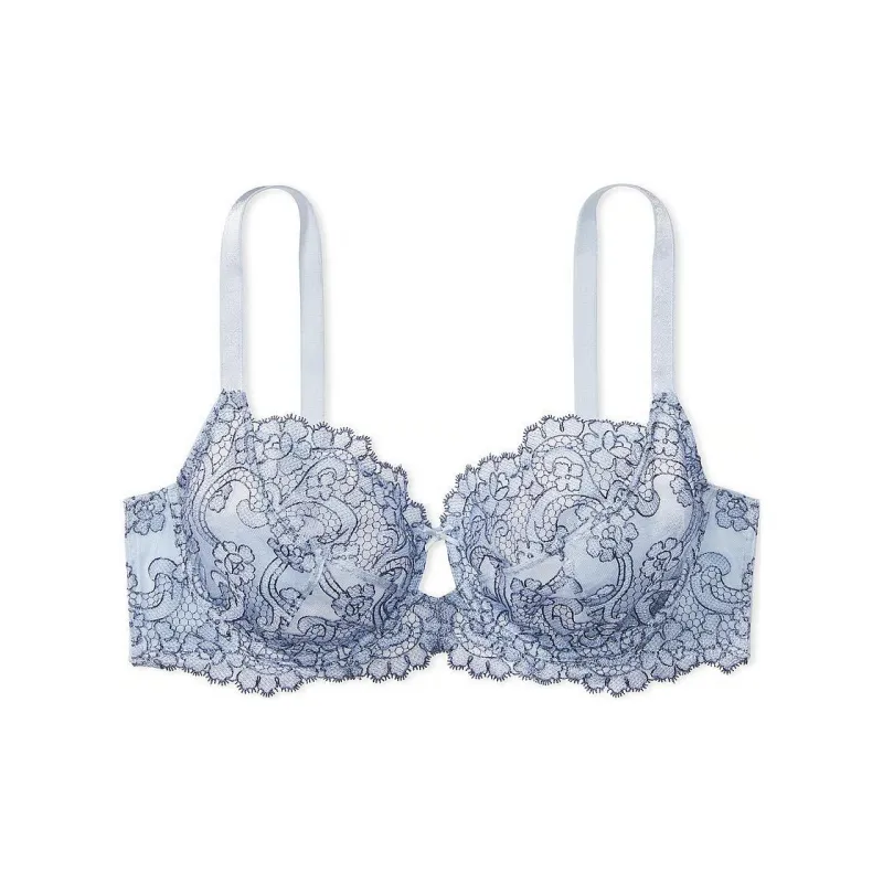 Victoria's Secret PINK DREAM ANGELS The Fs By VS Ud Bo Fl Ey Fl-Cp Bra/Fd Dm Bra Women's Blue-0