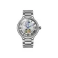 Silver Case White Dial Steel Band