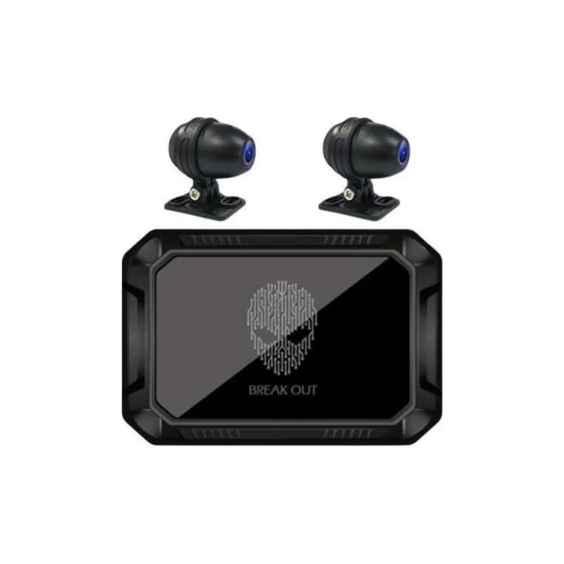 Breakers Riding Equipment Motorcycle Dashcam Smart Radar Car Machine With CarPlay Navigator Unisex-0