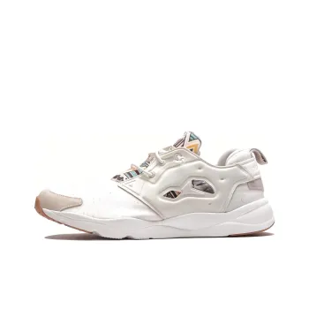 Reebok Furylite Anti-Slip And Wear-Resistant Breathable Low-Top Running Shoes Men's Light Brown
