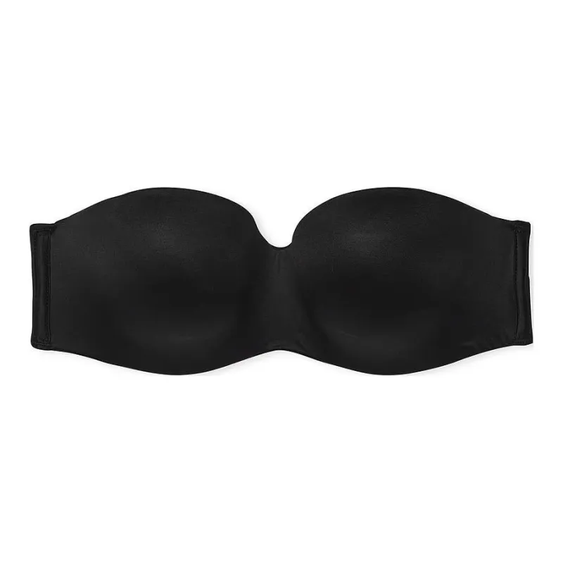 Victoria's Secret BODY By VICTORIA Collection 7440 Minimalist Lightly Lined Smooth Strapless Bra Women's Black-0