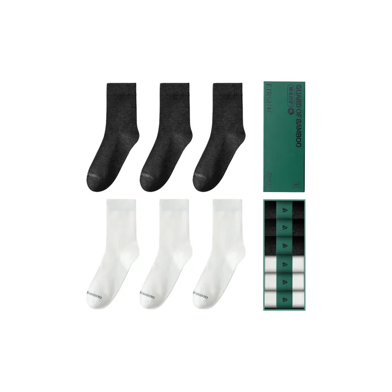 FIRS Mid Calf Socks Men's 6 Pack-6